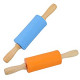 2 Pack Wooden Handle Rolling Pin Non-Stick