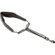 22-Inch Leather - Less-Stress Saxophone Neck Strap with Metal Snap