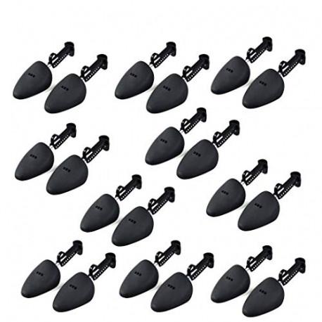 10 Pair Durable Form Plastic Shoe Tree Men Practical Boot Shoe Stretcher Black