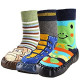 Toddlers Boys Girls Non-Skid Slipper Socks Value Pack [3 Pairs]