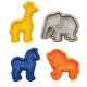 Animal Cracker Cookie Cutters, Set of 4, 4, Multicolor
