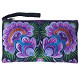 Floral Embroidered Boho Clutch