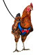 Chicken Harness Hen Size with 6ft Matching Leash