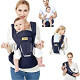 Baby Carrier Ergonomic with Hip Seat/Pure Cotton Lightweight