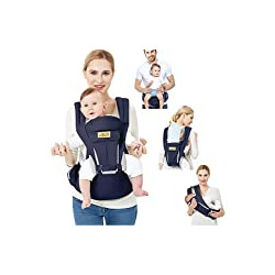 Baby Carrier Ergonomic with Hip Seat/Pure Cotton Lightweight