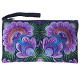 Floral Embroidered Boho Clutch