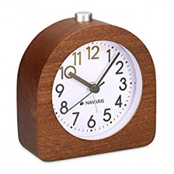 Wood Analog Alarm Clock