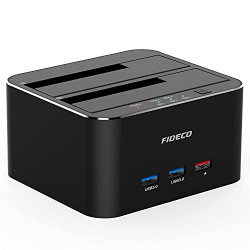 USB 3.0 to SATA Dual Bay External Hard Drive Docking Station