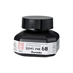 Zig Sumi Pen Ink 60ml, Black