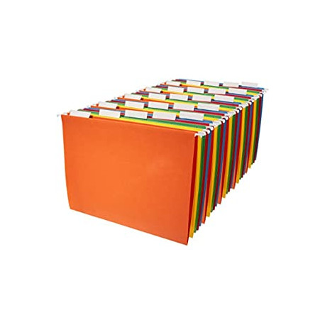 Organizer File Folders - Letter Size, Assorted Colors, 25-Pack