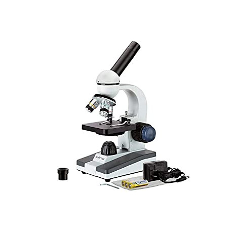 M150C-I 40X-1000X All-Metal Optical Glass Lenses Cordless LED Student