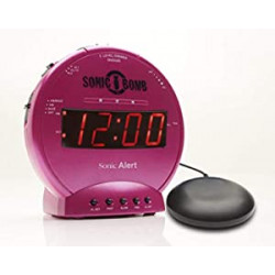 Sonic Bomb Dual Alarm Clock with Bed Shaker