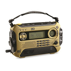 HQ ISSUE™ Digital Multi-Band Solar Powered Weather Radio, Olive Drab