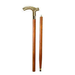 Men Derby Cane Walnut Maple Folding Walking Stick 2 Two Piece