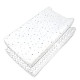 Grey Stars and Zigzag, Soft Breathable, Boys and Girls,(Pack of 2)