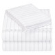Pinzon 160-Gram Pinstripe Flannel Cotton Bed Sheet Set