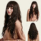 Brown Wigs, Long Brown Wig with Bangs
