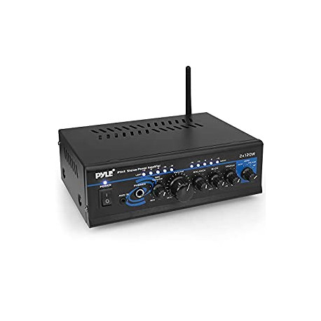 Home Audio Power Amplifier System with Bluetooth - 2X120W