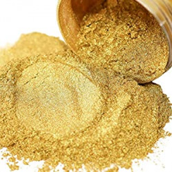 1848 Gold Mica Powder for Epoxy Resin, Huge 100g Jar