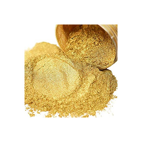 1848 Gold Mica Powder for Epoxy Resin, Huge 100g Jar