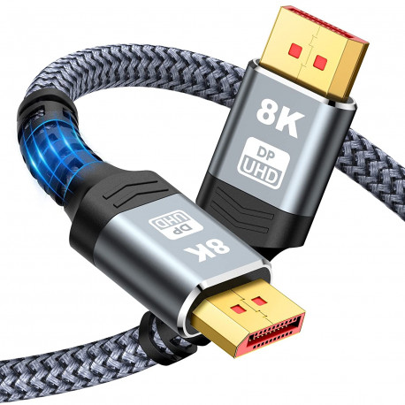 DisplayPort Cable 1.4, Capshi 8K DP Cable 3.3FT