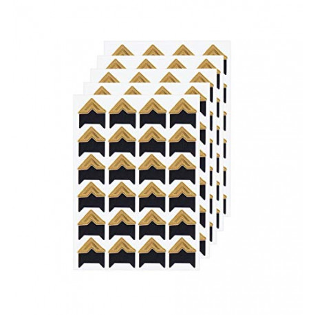 360 Count Self-Adhesive Acid Free Photo Corners for Scrapbooks Memory Books (Gold)