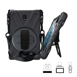 Galaxy Tab A 10.5 Case T590 2018, KIQ Shockproof Heavy Duty Military Armor Hybrid Case Cover