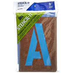 DURO by Graphic Products Stencil-It Oil Board Stencil Set, 8"
