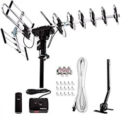 Five Star Outdoor Digital Amplified HDTV Antenna - up to 200 Mile Long Range