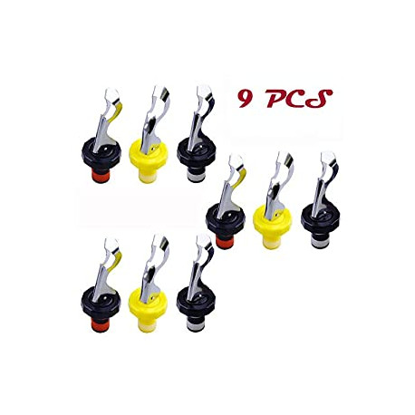9 PCS Expanding Bottle Stopper