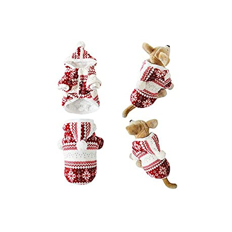 Animal Warm Outfits Clothes (M, Snowflake Warm Coat)