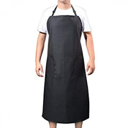 Pack 2 of Rubber Vinyl Waterproof Apron for Men Women