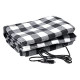 Electric Car Blanket- Heated 12 Volt Fleece Travel Throw for Car