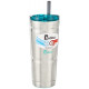 Stainless Steel Tumbler, 24 oz., Island Teal Lid