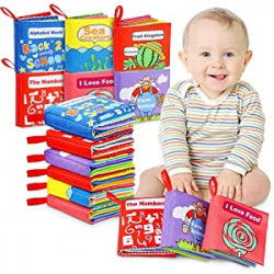 Toddlers 0 to 6 Months Touch Feel Activity with Rustling Sound for Boys Girls-Pack of 6