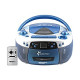 Boombox Home CD Player Recorder Blue