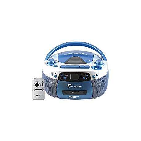 Boombox Home CD Player Recorder Blue