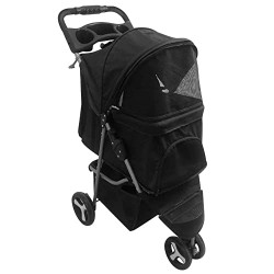 Pet Stroller for Cats and Dogs 3 Wheels