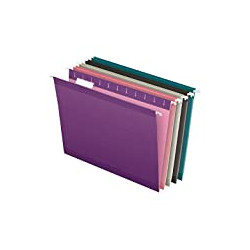1/5 Cut, Assorted Jewel-Tone Colors, 25/BX (4152 1/5 ASST2)