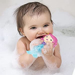 Pack 2 of Mermaid Aquatic Bath Squirter Toy, Bpa Free, 6+ Mth, 5"