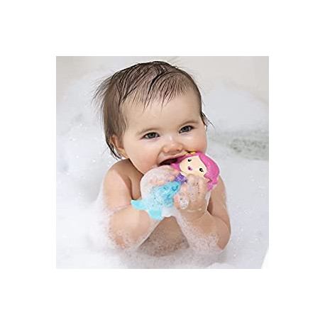 Pack 2 of Mermaid Aquatic Bath Squirter Toy, Bpa Free, 6+ Mth, 5"