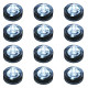 Battery Operated Submersible LED, 12 Count, White