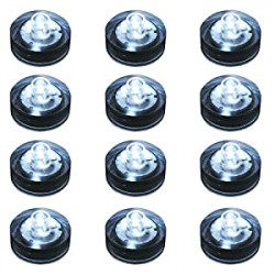 Battery Operated Submersible LED, 12 Count, White