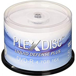 Glossy White Inkjet Printable DVD-R 16x 4.7GB, 50 Disc Spindle