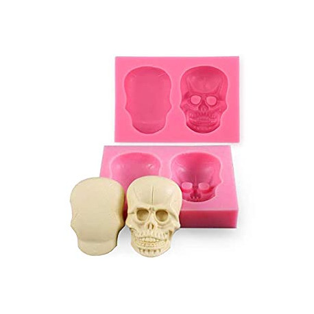 3D Skull silicone mould cake Fondant gum paste mold