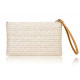 Womens Straw Clutch Bag Bohemian Summer