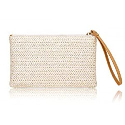 Womens Straw Clutch Bag Bohemian Summer
