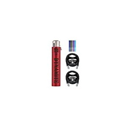 Electronics DM1 Dynamite 2-Pack of 10-FT Balanced XLR Cables, and 5-Pack of Reusable Velcro Cable Ties