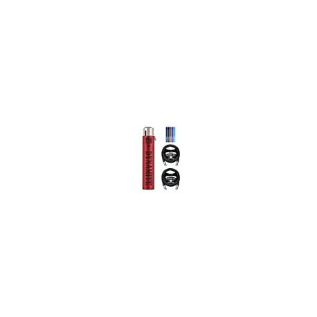 Electronics DM1 Dynamite 2-Pack of 10-FT Balanced XLR Cables, and 5-Pack of Reusable Velcro Cable Ties