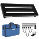 Pedal Board, Guitar Pedalboard Aluminum Alloy Light Effect Pedalboard 19.53'' x 7.1'' with Carrying Bag